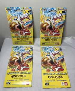One Piece (OP15) EB04 - Adventure on Kami's Island Sleeved Booster Pack LOT OF 4 - Image 3