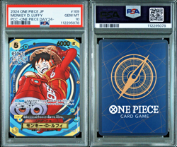PSA 10 Monkey D. Luffy OP07-109 SR Promo 2024 ONE PIECE Day 24 Foil PCC Japanese - Image 3