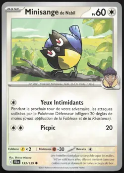 Pokemon Card Mini Angel of Nabil 133/159 Adventures French Set - Image 1