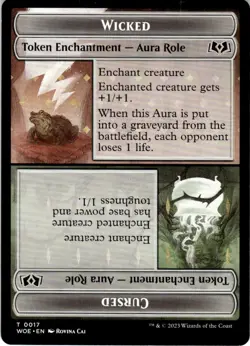 2023 Wilds of Eldraine Tokens Wicked // Cursed #17 Light Play - Image 1