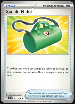 Carte Pokemon Sac de Nabil 147/159 Aventures Ensemble Francais - Image 1