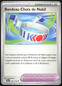 Carte Pokemon Bandeau Choix de Nabil 148/159 Aventures Ensemble Francais - Image 1