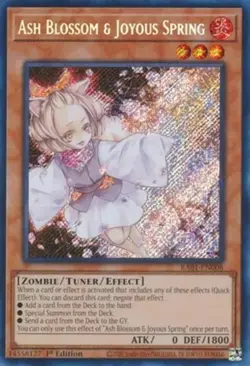 Lightly Played, English - 1 x MTG Ash Blossom & Joyous Spring - RA01-EN008 - Sec - Image 1