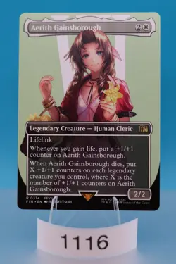 MTG Aerith Gainsborough (Borderless) Final Fantasy Regular #374 - Image 1