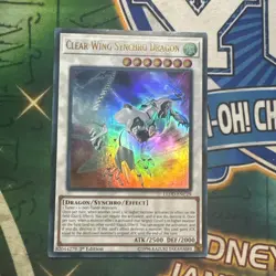 Yugioh! Clear Wing Synchro Dragon LEDD-ENC29 Ultra Rare 1st Edition NM - Image 1