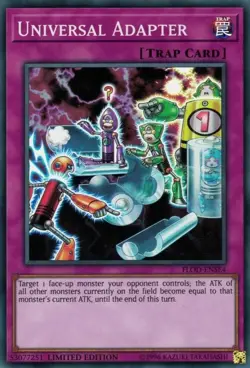 FLOD-ENSE4 UNIVERSAL ADAPTER SUPER RARE LIMITED EDITION NEAR MINT YuGiOh TCG - Image 1