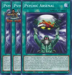 Yugioh! 3x Psychic Arsenal MP25-EN327 Common 1st Ed NM - Image 1