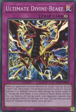 EGS1-EN004 Ultimate Divine-Beast Super Rare 1st Edition Near Mint YuGiOh TCG - Image 1