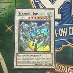 Yugioh! Stardust Dragon DP08-EN014 Super Rare 1st Edition LP - Image 1