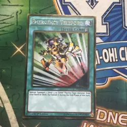 Yugioh! Emergency Teleport PGL3-EN081 Gold Rare 1st Edition NM - Image 1