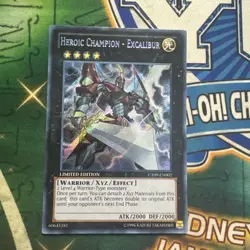 Yugioh! Heroic Champion - Excalibur CT09-EN002 Secret Rare Limited Edition NM - Image 1