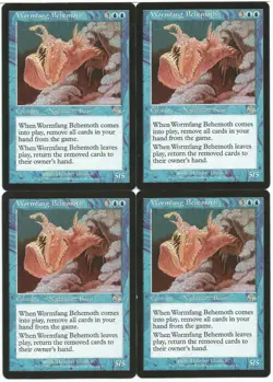 MTG Wormfang Behemoth x4 Judgment Rare LP - Image 1