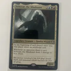 NMT MTG Nekusar, the Mindrazer Commander Masters Regular Legendary Zombie Wizard - Image 1