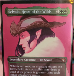Magic: The Gathering Selvala, Heart of the Wilds FOIL Green #213 - Image 1