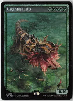 Gigantosaurus (718) - Foil - Foundations (FDN) - NM - Image 1