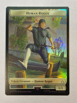MTG - Human Rogue / Assassin (Token) - FOIL - Assassin's Creed - Image 1