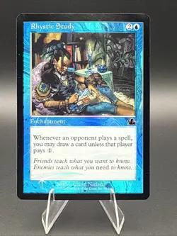Prophecy MTG Foil Rhystic Study Magic - Image 1