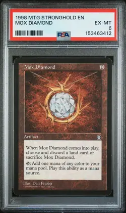 1998 MTG STRONGHOLD MOX DIAMOND PSA 6 - Image 1