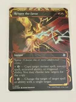 Return the Favor Borderless Secrets of Strixhaven Mystical Archive Foil 47 - Image 1