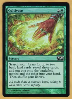 Foil - Cultivate (Magic 2011 Core Set, Common, English) M11 MTG NM - Image 1