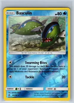 Pokemon Basculin Reverse Holo Unified Minds 43/236 NM - Image 1