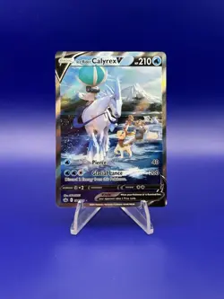 Ice Rider Calyrex V 164/198 Alternate Full Art Sword & Shield Pokemon TCG - NM - Image 1