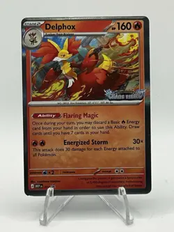 Pokemon Delphox #074 Promo Chaos Rising Pre-release - Image 1