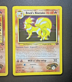 Brock's Ninetales & Vulpix 'W" Stamp Vintage Pokemon Gym Challlenge: 2-Card Lot - Image 3