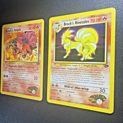 Brock's Ninetales & Vulpix 'W" Stamp Vintage Pokemon Gym Challlenge: 2-Card Lot - Image 4