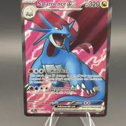 Salamence EX Pokemon Scarlet Violet Journey Together 177/159 Ultra Rare Full Art - Image 3