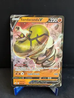 Sandaconda V 089/198 Holo V Rare Chilling Reign Pokemon Near Mint - Image 1