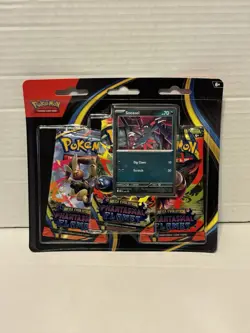 Pokemon TCG Phantasmal Flames 3-Pack Blister with Sneasel Promo Card - Image 1