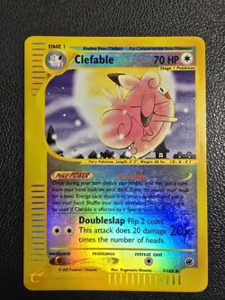 Clefable 71/165 Expedition Reverse Holo Rare Holo 2002 English Pokemon TCG - Image 1