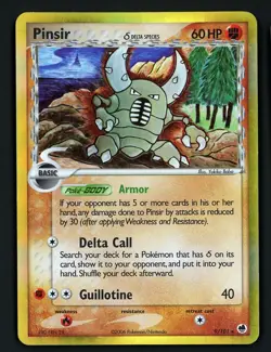 Pinsir DMG 9/101 - Holo Rare Dragon Frontiers Delta Species 🏝 Pokemon 2006 - Image 1