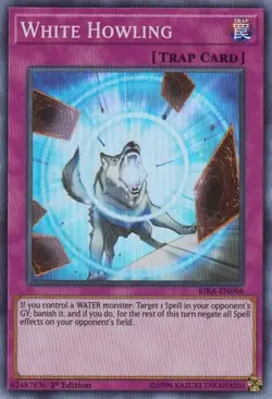 RIRA-EN096 White Howling 1st Edition Near Mint Super Rare YuGiOh TCG - Image 1
