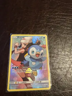 Pokemon TCG Piplup Holo Full Art Secret Rare Card Cosmic Eclipse 239/236 - Image 1