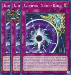 Yugioh! 3x Raidraptor - Glorious Bright MP25-EN323 Common 1st Ed NM - Image 1