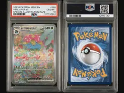 2023 VENUSAUR EX 198/165 SPECIAL ILLUSTRATION RARE 151 POKEMON PSA 10 - Image 2