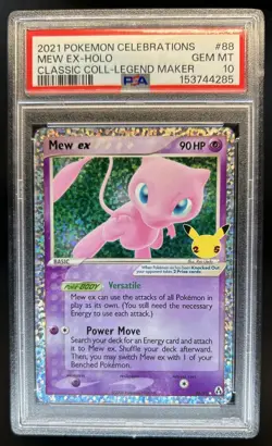 2021 Pokemon SWSH Celebrations Mew ex Classic #88/92 PSA 10 GEM MINT - Image 1