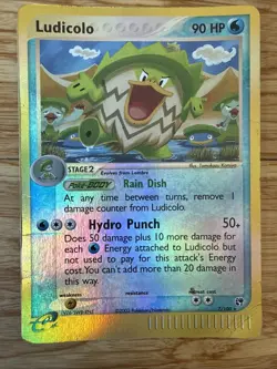 Pokemon Ludicolo 7/100 Sandstorm Reverse Holo 2003 MP - Image 1