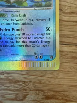 Pokemon Ludicolo 7/100 Sandstorm Reverse Holo 2003 MP - Image 2