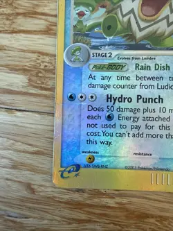 Pokemon Ludicolo 7/100 Sandstorm Reverse Holo 2003 MP - Image 3