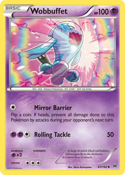 Wobbuffet 67/162 UC BREAKthrough LP Pokemon - Image 4
