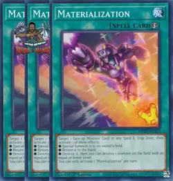Yugioh! 3x Materialization MP25-EN322 Common 1st Ed NM - Image 1