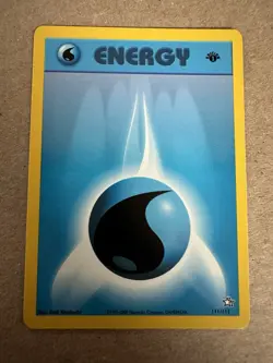 Pokemon Neo Genesis 1st Edition Water Energy 111/111 - Image 1