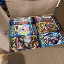 Box of Pokemon Opened Packs Over 7 Pounds of Bulk!! - Image 1