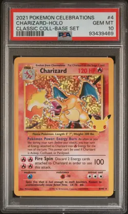 2021 POKEMON CELEBRATIONS CLASSIC COLLECTION #4 CHARIZARD-HOLO PSA 10 - Image 1