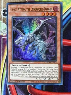 Yugioh Ghost Wyvern, The Underworld Dragon BLMR-EN025 Single - Image 1