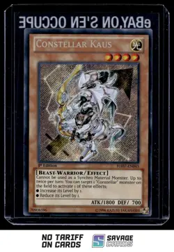 1996 YuGiOh 1st Edition Secret Rare Constellar Kaus #HA07-EN045 - Image 1