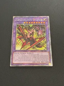 Yugioh | Fiendsmith's Desirae (PSR) RA04-EN056 Platinum Secret Rare 1st Ed. NM - Image 1